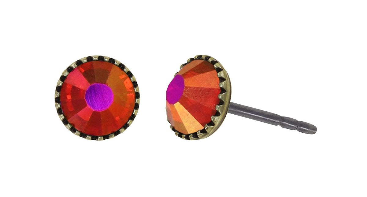 Konplott Black Jack Ohrstecker Magenta Light – 0,50 cm