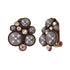 Konplott Bubble Cascade Ohrringe mit Clip Beige/Braun