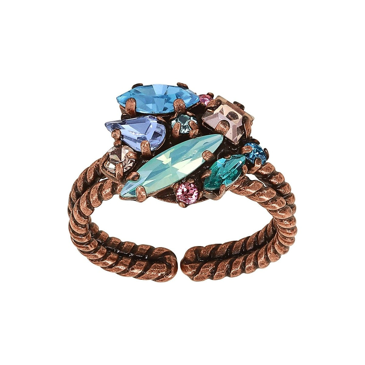 Konplott Abegail Ring Pastell Multi – kleiner Ringkopf