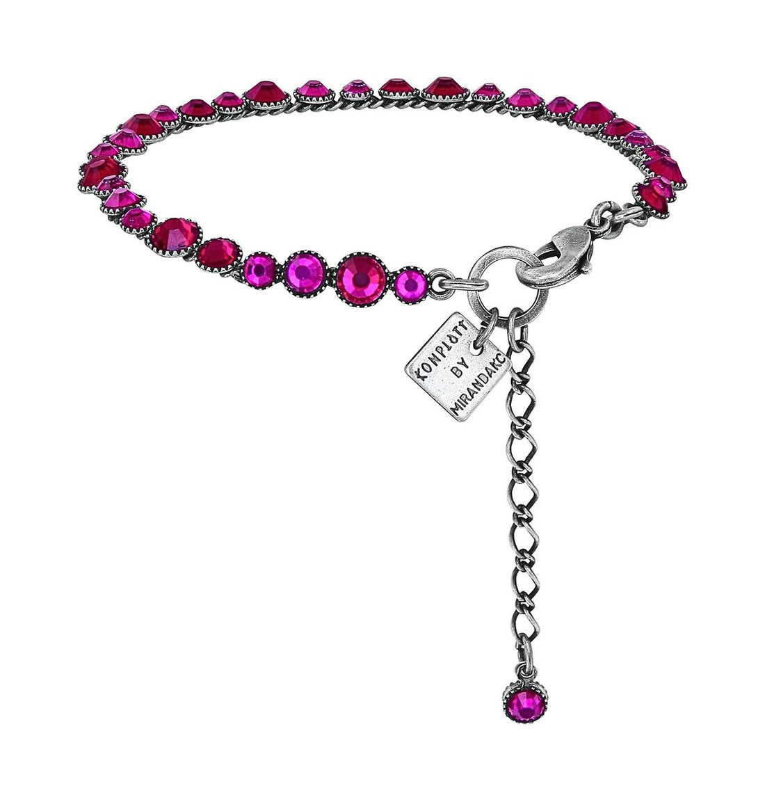 Konplott Water Cascade Armband Dunkelrosa