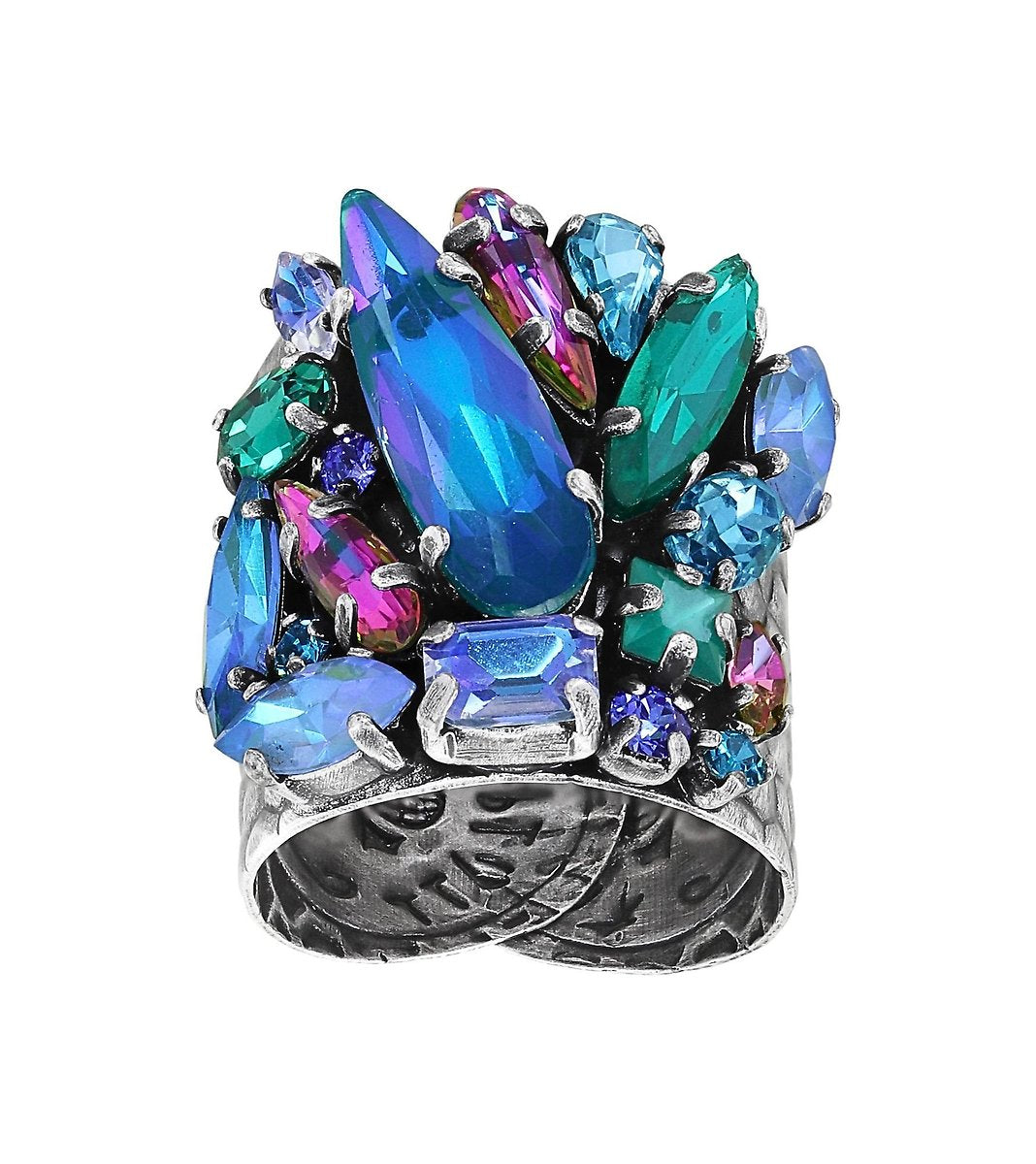 Konplott Abegail Ring Multi – großer Ringkopf