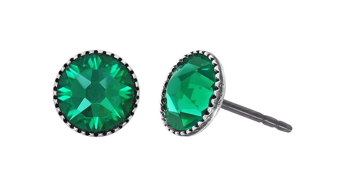 Konplott Black Jack Ohrstecker Majestic Green – 0,70 cm
