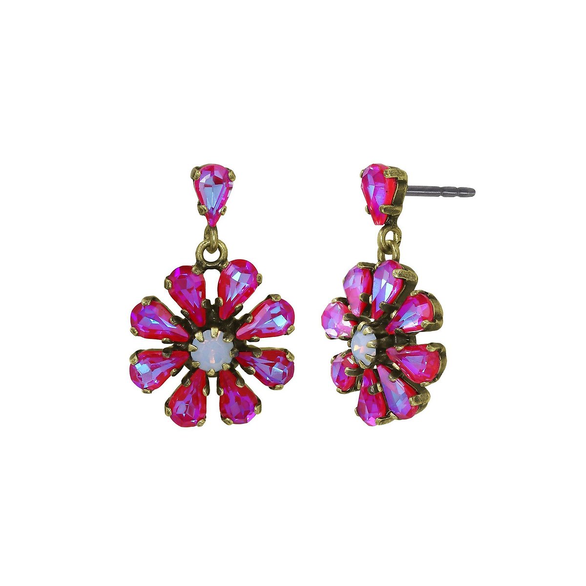 Konplott Twisted Blossom Ohrstecker baumelnd Multi Größe S