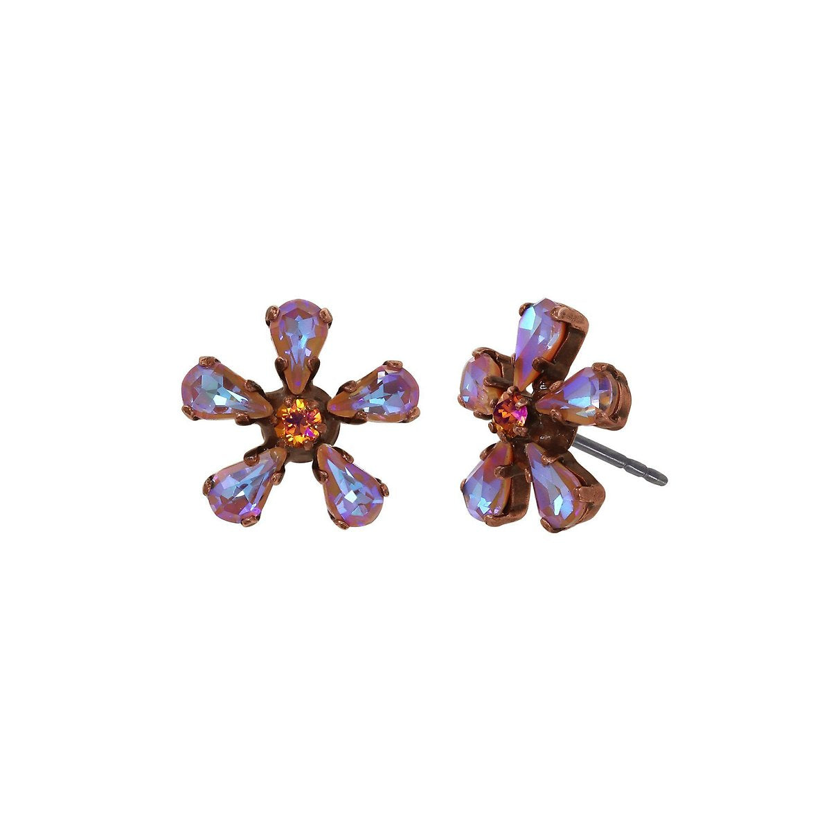 Konplott Twisted Blossom Ohrstecker Pink/Gelb Größe XS