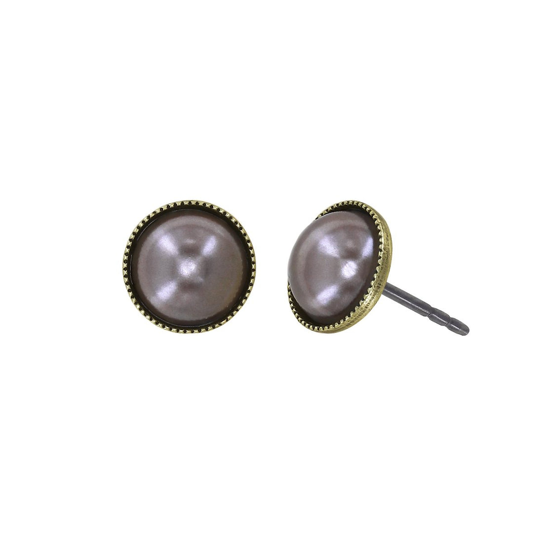 Konplott Bubble Cascade Ohrstecker Braun/Grau 7mm