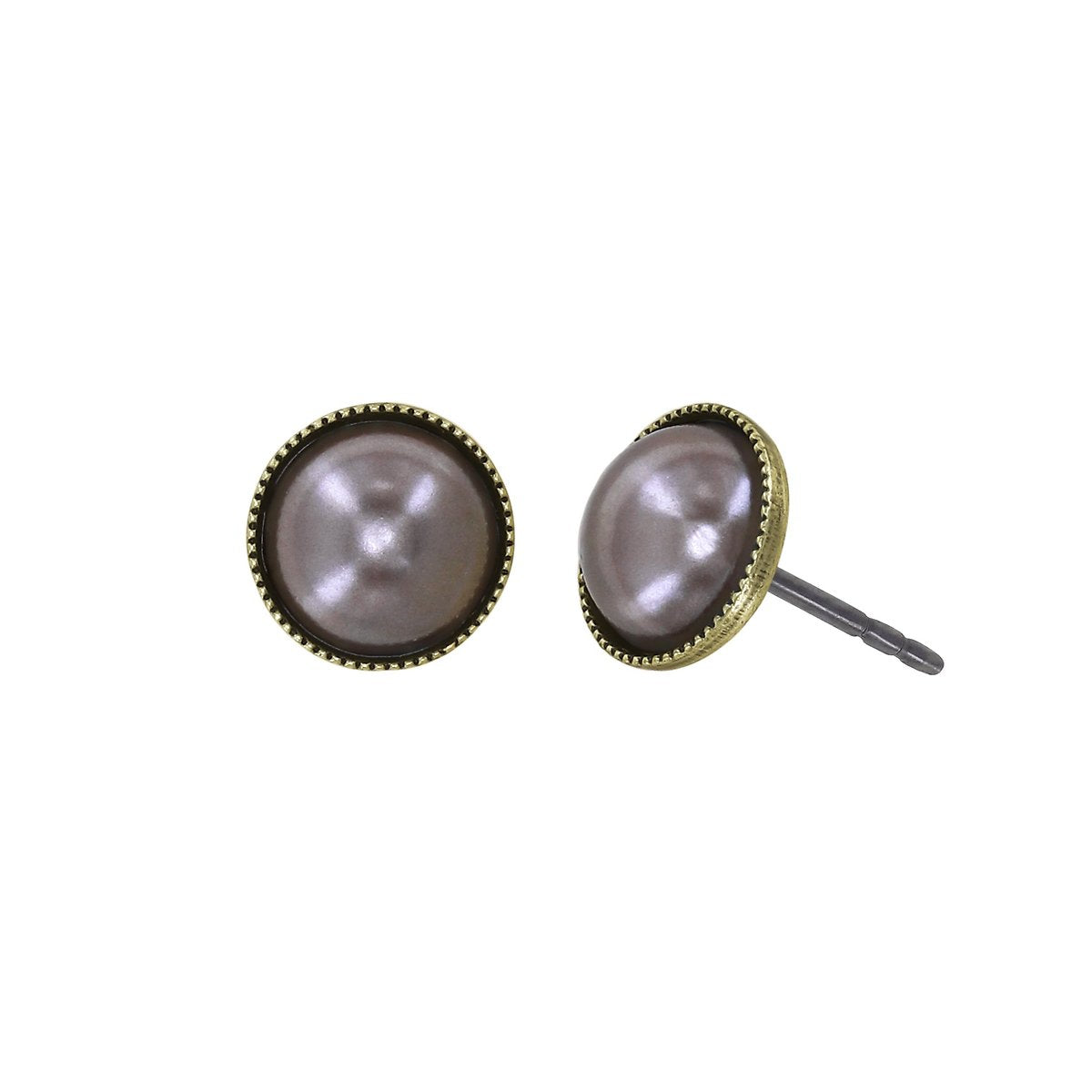 Konplott Bubble Cascade Ohrstecker Braun/Grau 7mm
