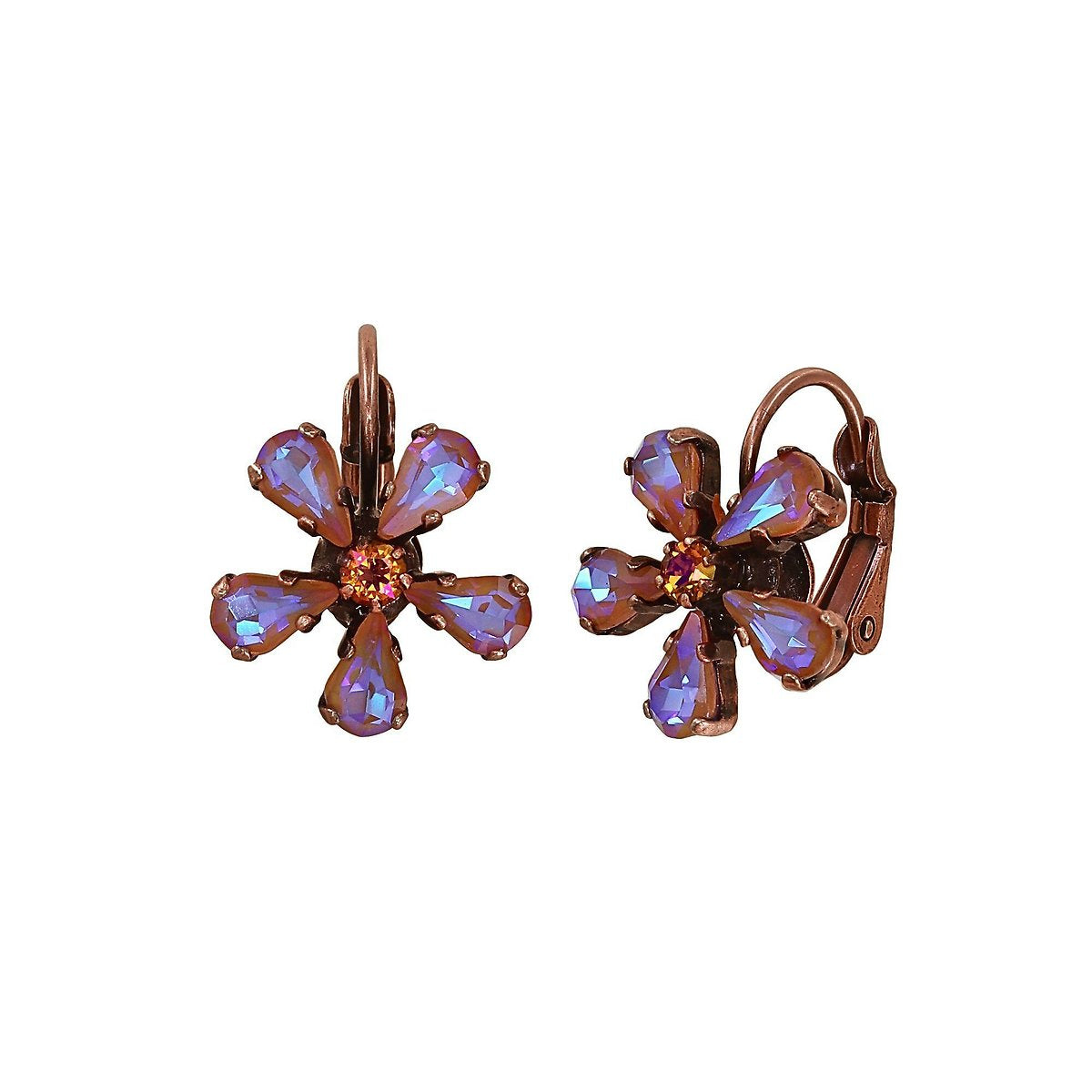 Konplott Twisted Blossom Ohrringe mit Brisur Pink/Gelb Größe XS