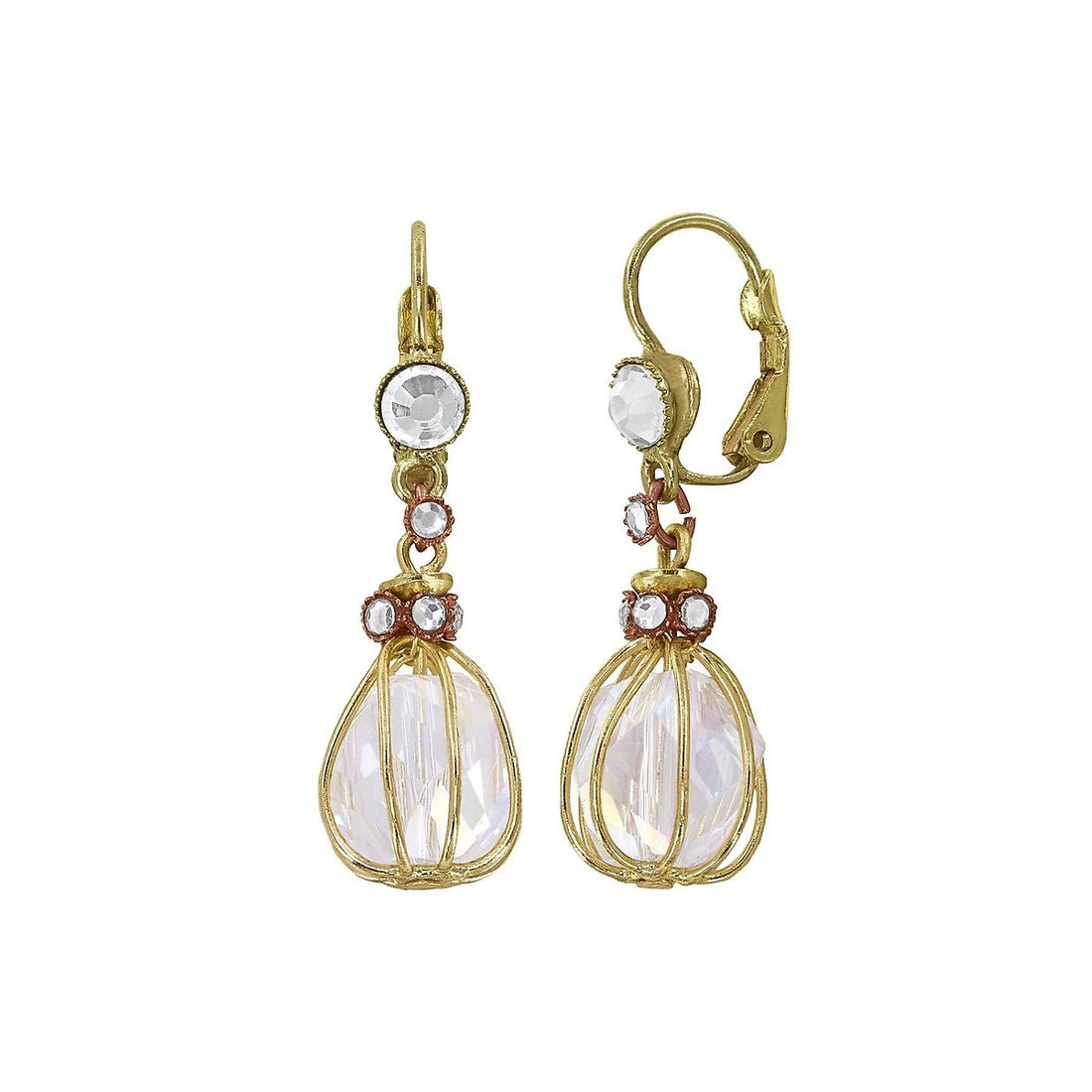 Konplott Ethnic Glamour II Ohrringe mit Brisur Weiß