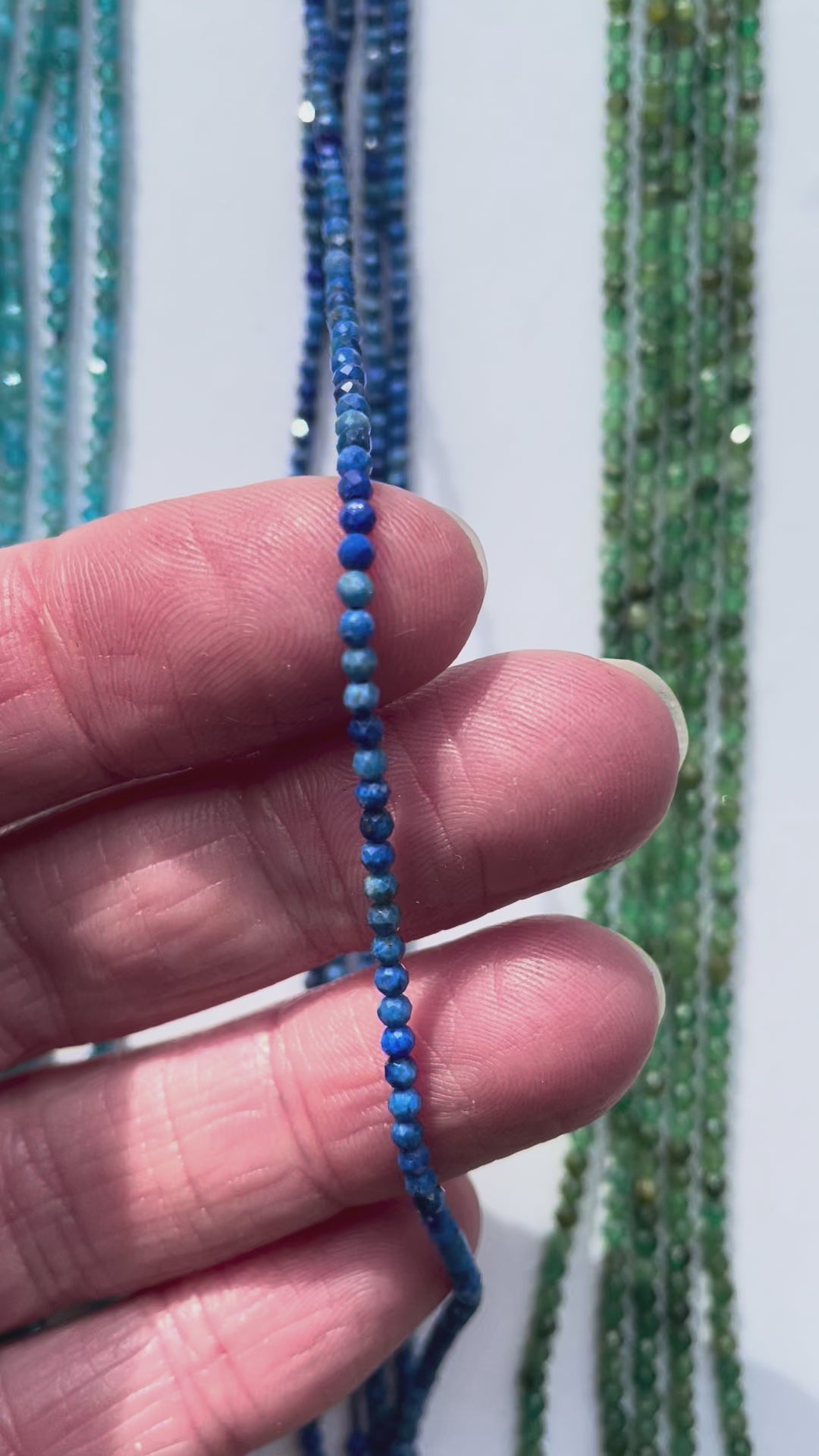 Set in Blau und Grün