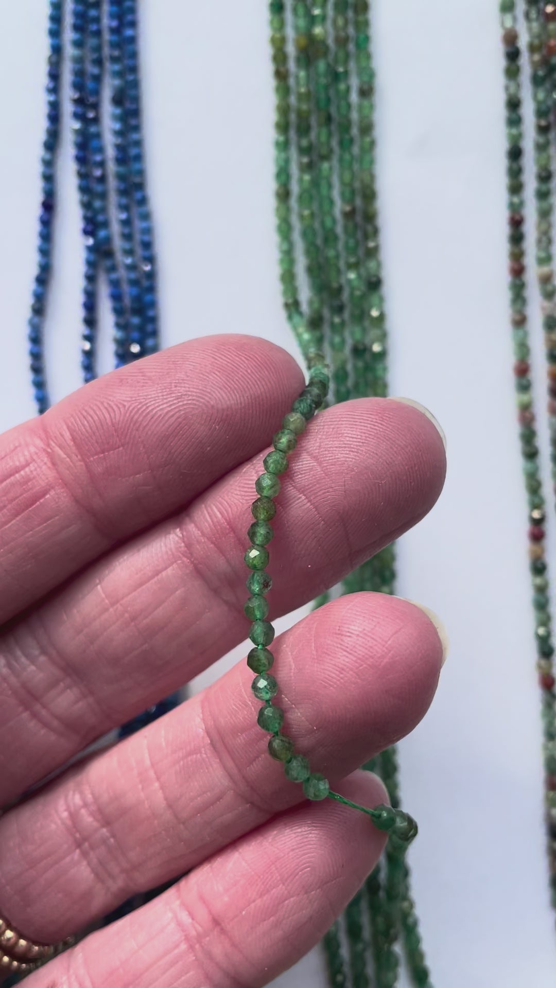 Set in Blau und Grün