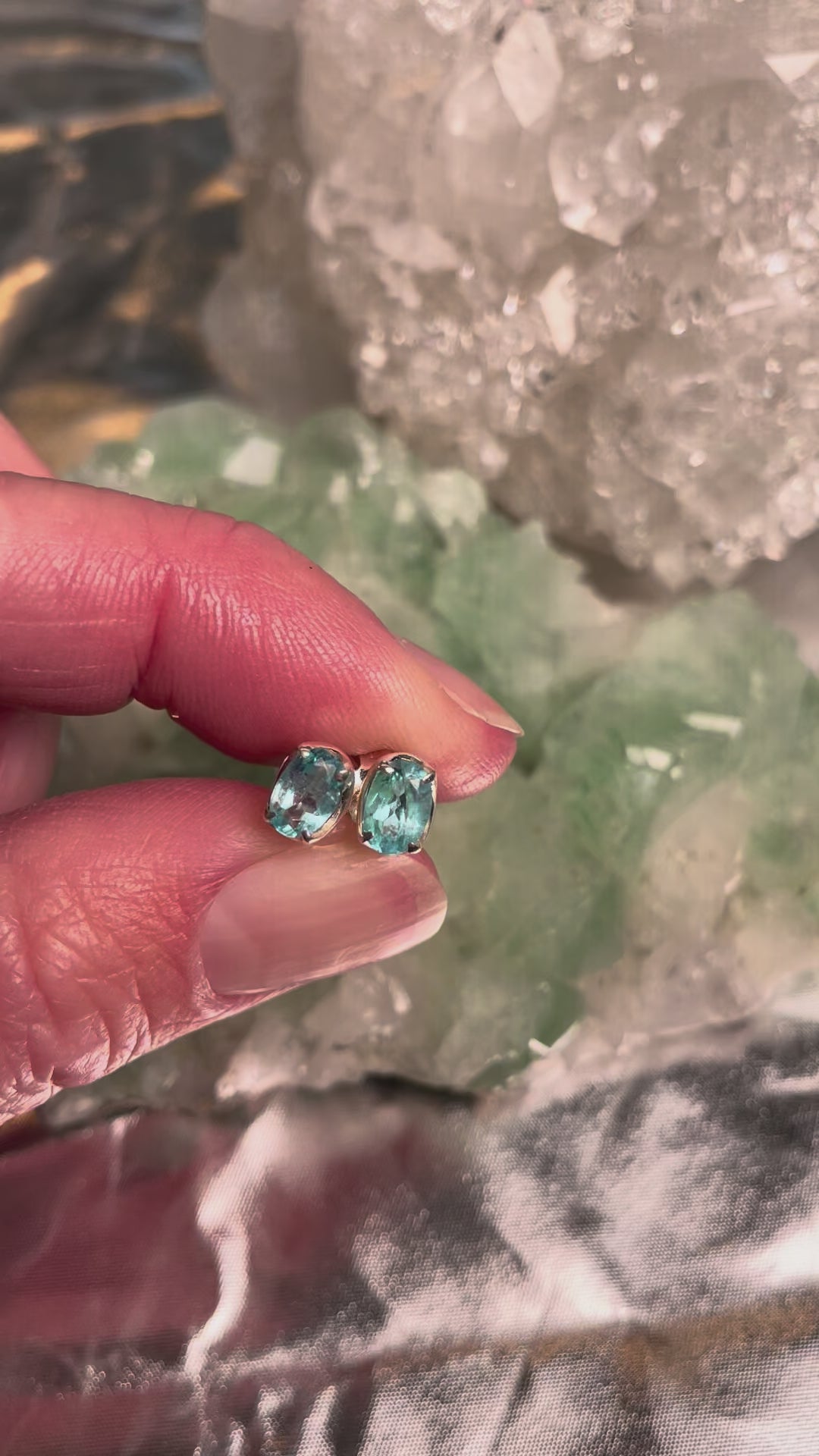 Edelstein Ohrring Beispiel