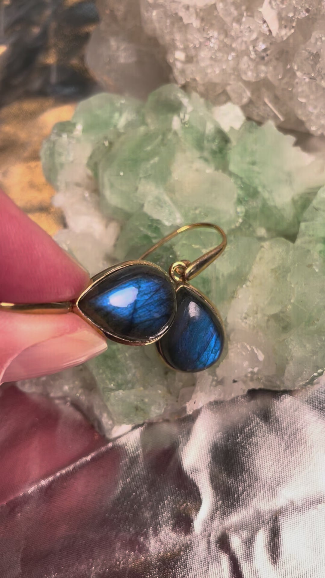 Edelstein Ohrring Beispiel