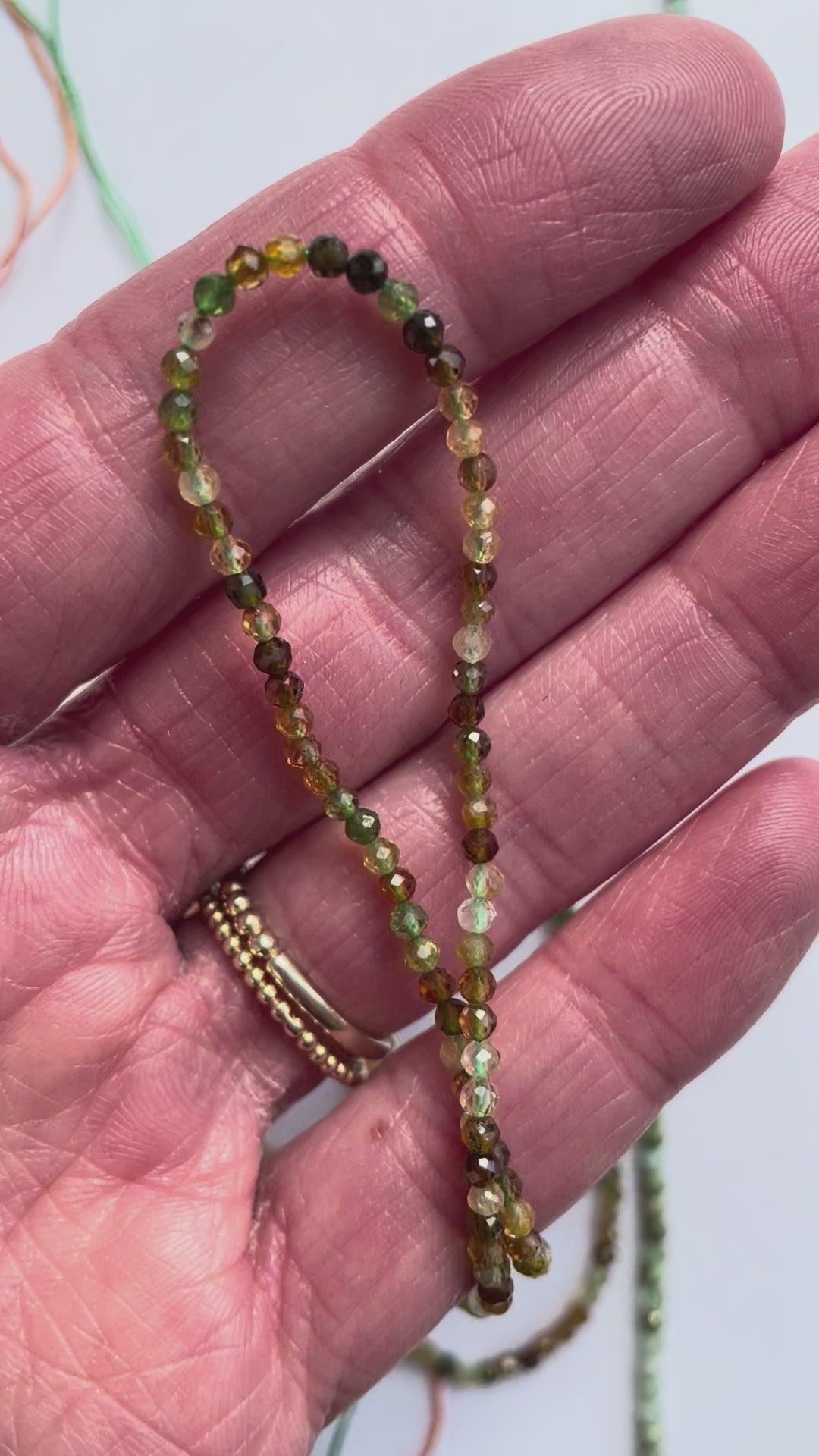 Set in Grün und Orange