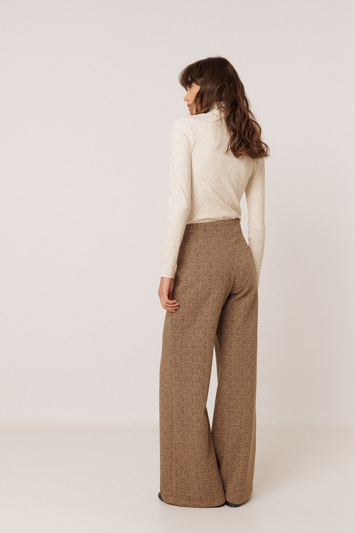 INDI&amp;COLD Jacquard-Hose Tim in Schokobraun
