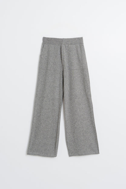 INDI&amp;COLD Strickhose mit Kaschmir in Grau meliert